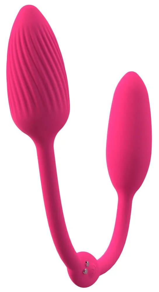 Sweet Smile RC Double Pleasure Love Balls - Vibrobullets, Silikonband, 2 Motoren, 10 Vibrationsmodi, wasserdicht, wiederaufladbar, flexibel, lila