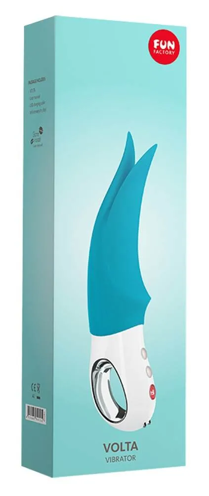 05931090000_verp Fun Factory Vibrator VOLTA - kraftvoller Klitorisstimulator mit 6 Vibrationsrhythmen, wasserdicht, wiederaufladbar (Schwarz)