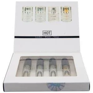 HOT Pheromon Parfum Tester-Box für Frauen, Set mit 4 Düften