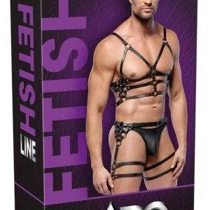 ZADO Leder Harness-Set, verstellbar, Schwarz ZADO Leder Harness-Set, verstellbar, Schwarz – Bild 1