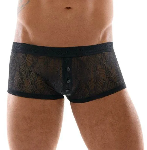 Svenjoyment Transparente Spitzen-Pants, Schwarz, Größe M Svenjoyment Transparente Spitzen-Pants, Schwarz, Größe M