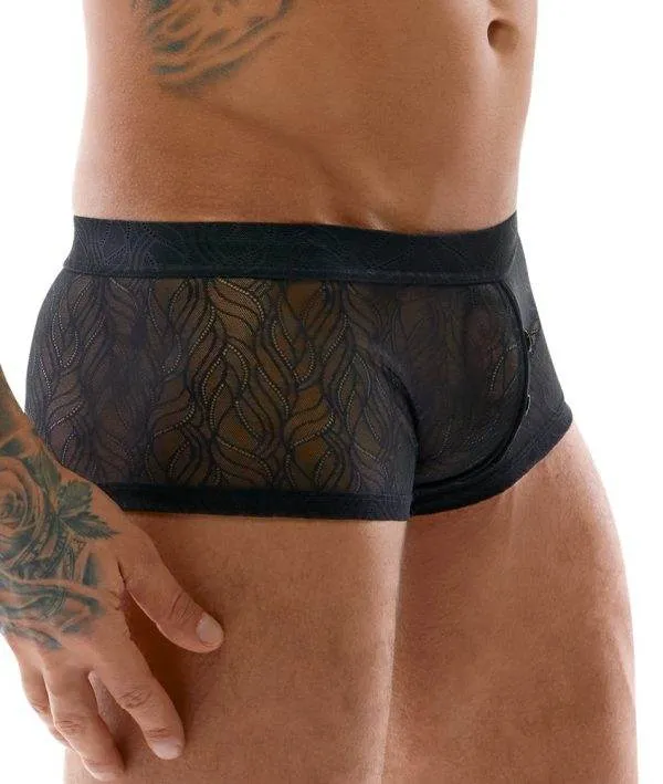 Svenjoyment Transparente Spitzen-Pants, Schwarz, Größe M Svenjoyment Transparente Spitzen-Pants, Schwarz, Größe M