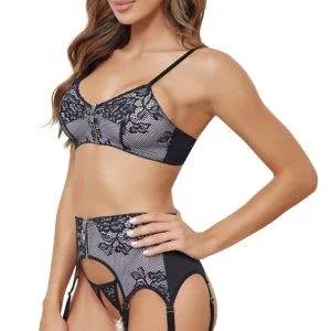 Cottelli LINGERIE Schwarzes Reißverschluss Set Cottelli LINGERIE Schwarzes Reißverschluss Set – Bild 4
