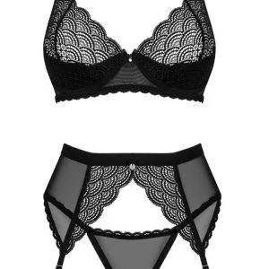 Obsessive Chemeris 3-teiliges Straps-Set in Schwarz Obsessive Chemeris 3-teiliges Straps-Set in Schwarz – Bild 4