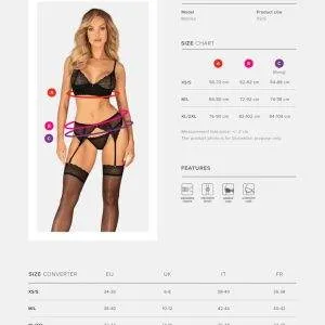 Obsessive Chemeris 3-teiliges Straps-Set in Schwarz Obsessive Chemeris 3-teiliges Straps-Set in Schwarz – Bild 3
