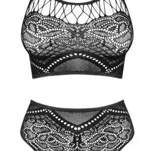Obsessive Schwarzes Dessous-Set K103 - Sexy Netzmaschen, Top und String Ouvert, Schwarz, Größe S-XL Obsessive Schwarzes Dessous-Set K103 - Sexy Netzmaschen, Top und String Ouvert, Schwarz, Größe S-XL – Bild 3