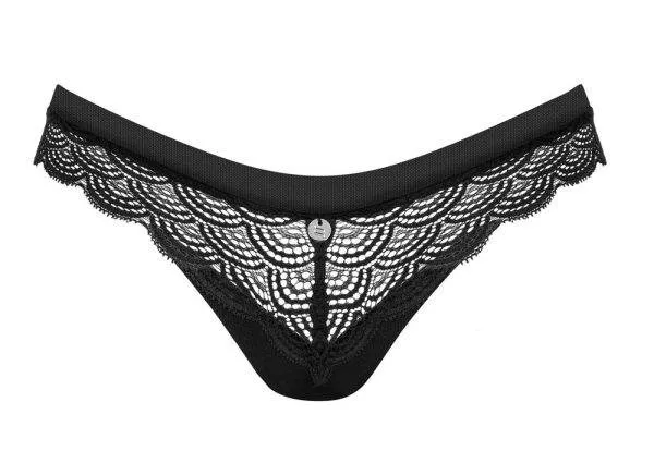 Obsessive Schwarzer Riostring Chemeris - Größe S, schwarz Obsessive Schwarzer Riostring Chemeris - Größe S, schwarz