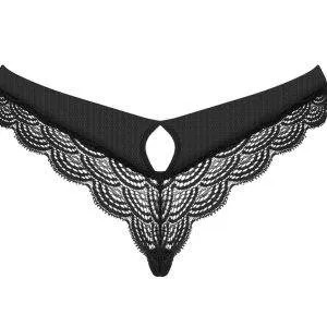 Obsessive Schwarzer Riostring Chemeris - Größe S, schwarz Obsessive Schwarzer Riostring Chemeris - Größe S, schwarz – Bild 5