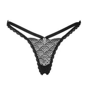 Obsessive Black Lace String Chemeris - Größe S, Schwarz Obsessive Black Lace String Chemeris - Größe S, Schwarz – Bild 4