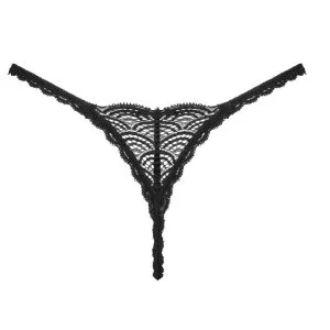 Obsessive Black Lace String Chemeris - Größe S, Schwarz Obsessive Black Lace String Chemeris - Größe S, Schwarz – Bild 5