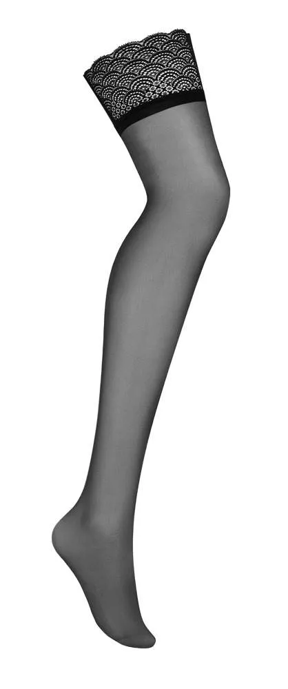 Obsessive Verführerische Eleganz Straps-Strümpfe Chemeris, Schwarz, Einheitsgröße Obsessive Verführerische Eleganz Straps-Strümpfe Chemeris, Schwarz, Einheitsgröße