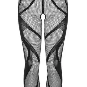 Obsessive Catsuit ouvert G336 - Schwarz, hohe Taille Obsessive Catsuit ouvert G336 - Schwarz, hohe Taille – Bild 5