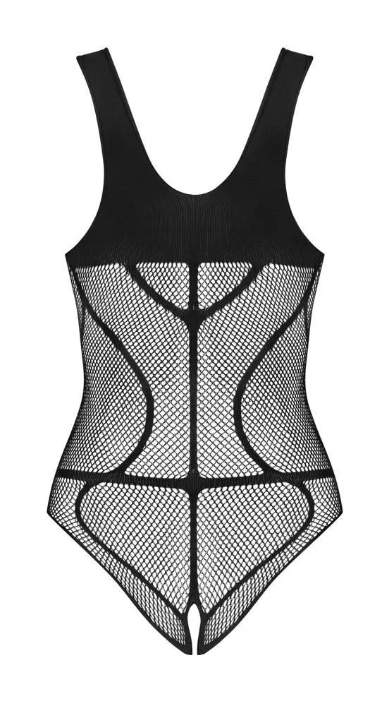 Obsessive Schwarzer Body ouvert mit Harness-Optik Obsessive Schwarzer Body ouvert mit Harness-Optik