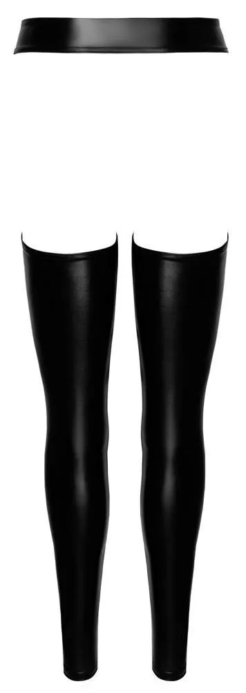 Noir Chaps Powerwetlook schwarz - Größe S/M - Po-frei & komplett offen im Schritt Noir Chaps Powerwetlook schwarz - Größe S/M - Po-frei & komplett offen im Schritt