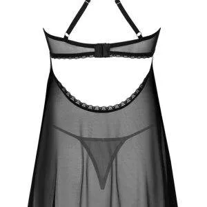 Obsessive Black Lace Babydoll & String Set in Größe M Obsessive Black Lace Babydoll & String Set in Größe M – Bild 4