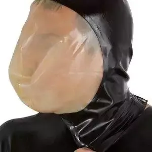 Latex Vakuum-Maske mit erweitertem Gesichtsfeld Latex Vakuum-Maske mit erweitertem Gesichtsfeld – Bild 3