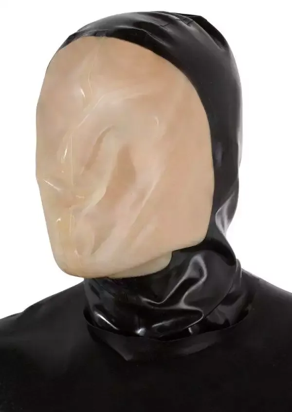 Latex Vakuum-Maske mit erweitertem Gesichtsfeld Latex Vakuum-Maske mit erweitertem Gesichtsfeld