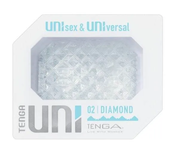 50043810000_verp Tenga Uni Diamond Masturbator-Sleeve in Schwarz