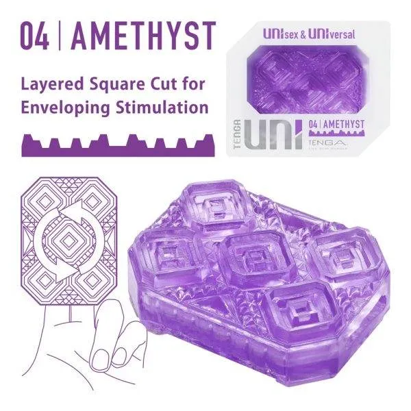 Tenga UNI Amethyst - Masturbator Sleeve & Fingerhülle, Größe: UNI, Farbe: violett Tenga UNI Amethyst - Masturbator Sleeve & Fingerhülle, Größe: UNI, Farbe: violett