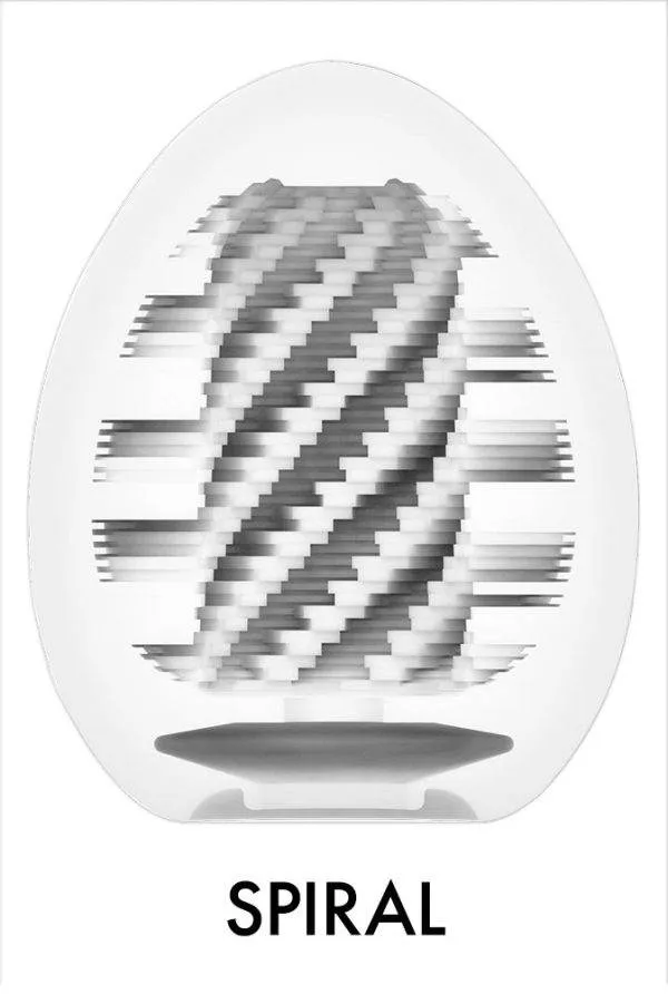 Tenga Einmal-Masturbator Egg Spiral Stronger - Intensive Spiral-Reizstruktur - Diskretes Ei-Design - Inklusive Gleitgel - 7 cm - 1 Stück Tenga Einmal-Masturbator Egg Spiral Stronger - Intensive Spiral-Reizstruktur - Diskretes Ei-Design - Inklusive Gleitgel - 7 cm - 1 Stück