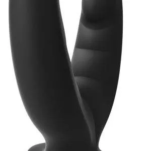 Fun Factory Ryde Doppeldildo, flexibel, einzigartiges Design, 2 Ausleger, glatte Oberfläche, stimulierende Rillen, 12,3 cm & 10 cm, Silikon, 3,8 cm, 240 g, Saugfuß, Strap-on & Harness kompatibel. Fun Factory Ryde Doppeldildo, flexibel, einzigartiges Design, 2 Ausleger, glatte Oberfläche, stimulierende Rillen, 12,3 cm & 10 cm, Silikon, 3,8 cm, 240 g, Saugfuß, Strap-on & Harness kompatibel. – Bild 2