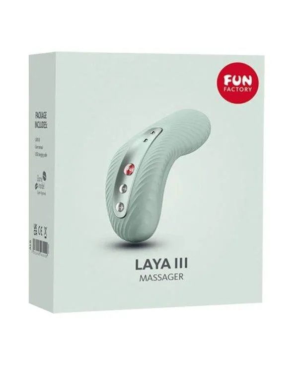 54031890000_verp Fun Factory Laya III - Auflegevibrator, wasserdicht, Silikon, 10,8 cm lang, 4,7 cm breit, 3 Vibrationsmodi, 7 Geschwindigkeiten
