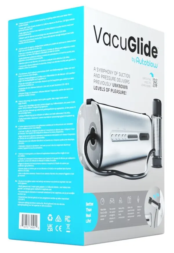 54035450000_verp Autoblow VacuGlide Masturbator - Vollautomatischer Blowjob-Masturbator mit Saugfunktion - Inklusive 3 verschiedene Größen/Zylinder