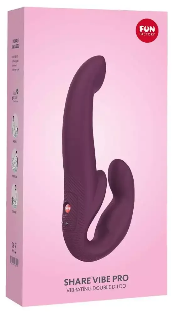 Fun Factory Share Vibe Pro - Doppeldildo mit Vibration, Silikon