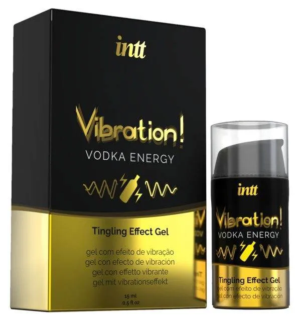 intt Vibration Vodka Energy Gel - Tingling Effect, 15ml