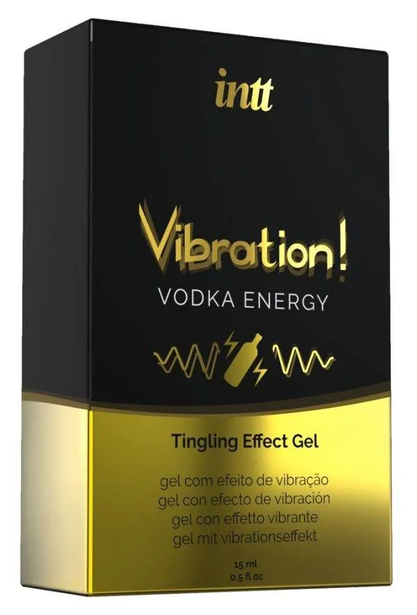 intt Vibration Vodka Energy Gel - Tingling Effect, 15ml