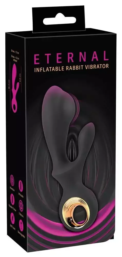 ETERNAL Inflatable Rabbit Vibrator - Aufpumpbarer Rundum-Verwöhner