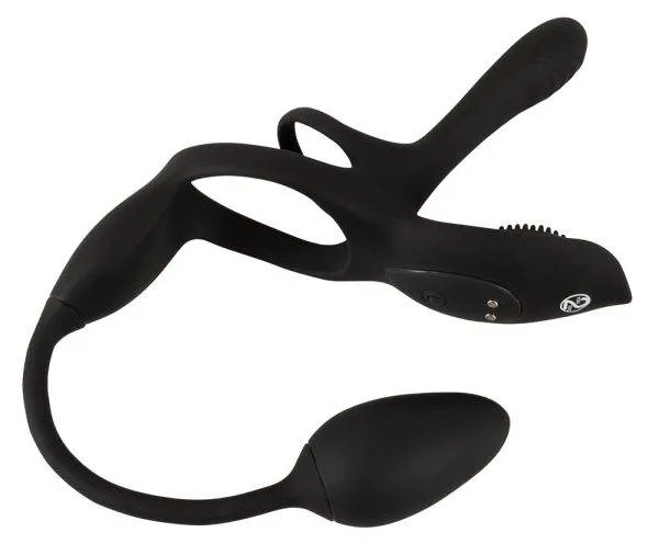 Couples Choice RC Multi Function Couple's Vibrator, Silikon, wasserdicht, wiederaufladbar, 10 Modi, Fernbedienung, 5 Toys in einem Couples Choice RC Multi Function Couple's Vibrator, Silikon, wasserdicht, wiederaufladbar, 10 Modi, Fernbedienung, 5 Toys in einem