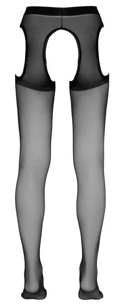 Cottelli LEGWEAR - Ouvert Strumpfhose mit Spitze L/XL Cottelli LEGWEAR - Ouvert Strumpfhose mit Spitze L/XL