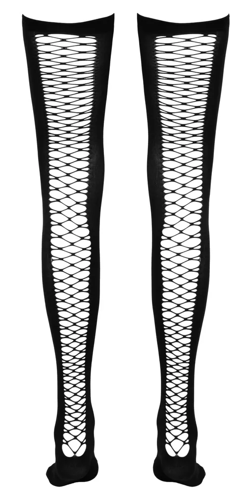 Cottelli LEGWEAR Netz-Overknees mit Silikonband und Netz-Einsatz M/L Cottelli LEGWEAR Netz-Overknees mit Silikonband und Netz-Einsatz M/L