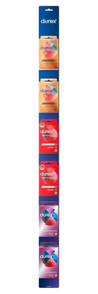 04157660000_nor_a Durex Kondom Mix Set - Gefühlsecht, Natural Feeling, Love Mix - 32er Pack - bunte Auswahl an Kondomen