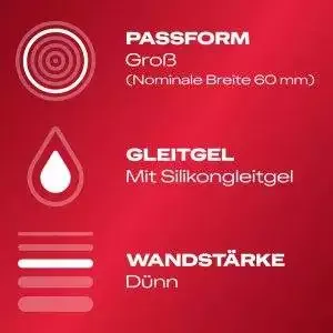 Durex XXL Kondome, extra groß, transparent Durex XXL Kondome, extra groß, transparent – Bild 3