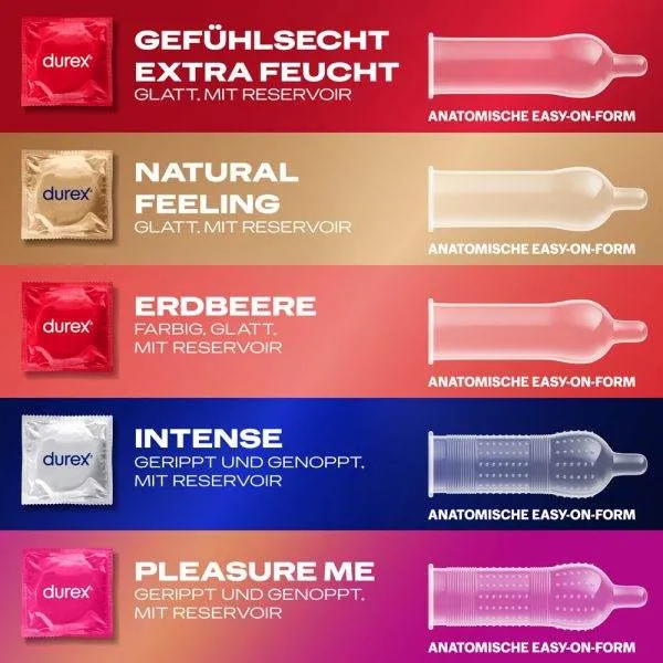 Durex Love Mix - 18 Kondome in 5 Sorten, Größe XL Durex Love Mix - 18 Kondome in 5 Sorten, Größe XL