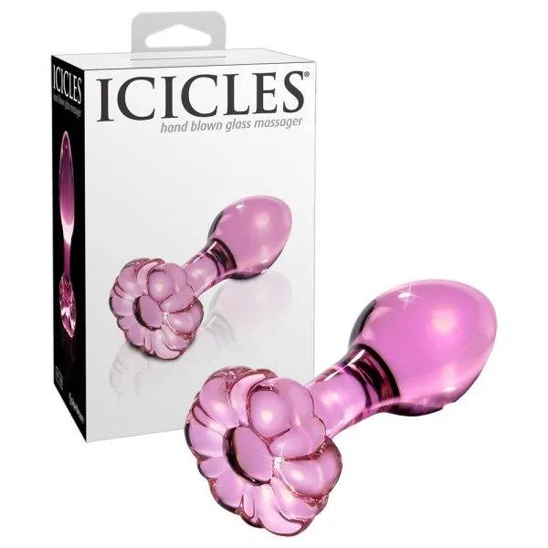 Icicles Analplug - Blütenstopper, handgefertigt Icicles Analplug - Blütenstopper, handgefertigt