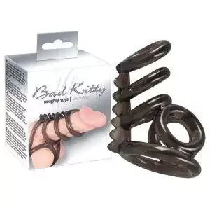 Bad Kitty FlexiRing - Penis-Hoden-Ring mit 6 Ringen Rauchfarben Bad Kitty FlexiRing - Penis-Hoden-Ring mit 6 Ringen Rauchfarben – Bild 6