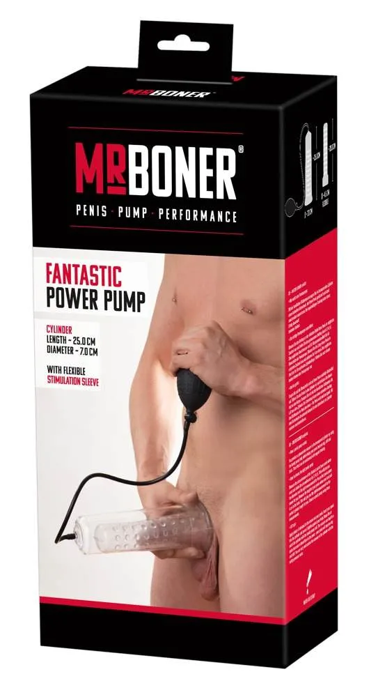 Mister Boner Power Pump - Penispumpe mit Noppenstruktur Mister Boner Power Pump - Penispumpe mit Noppenstruktur