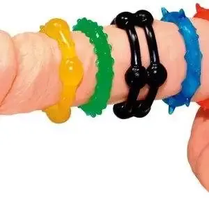 You2Toys Marathon-Ringe: 5-teiliges Penisring-Set für langanhaltenden, ekstatischen Sex! verschieden You2Toys Marathon-Ringe: 5-teiliges Penisring-Set für langanhaltenden, ekstatischen Sex! verschieden – Bild 8