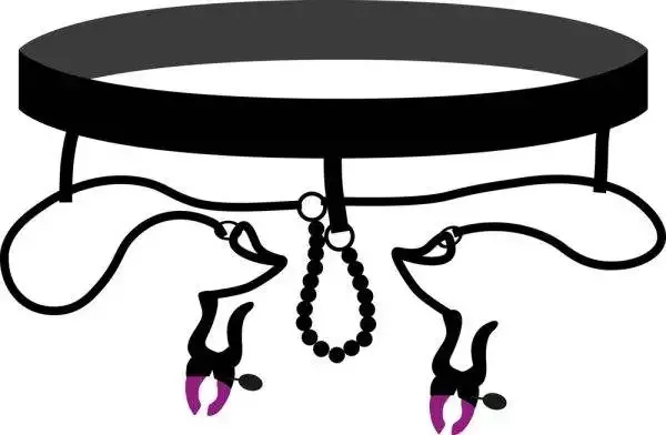 Bad Kitty Perlen String mit Klemmen Bad Kitty Perlen String mit Klemmen