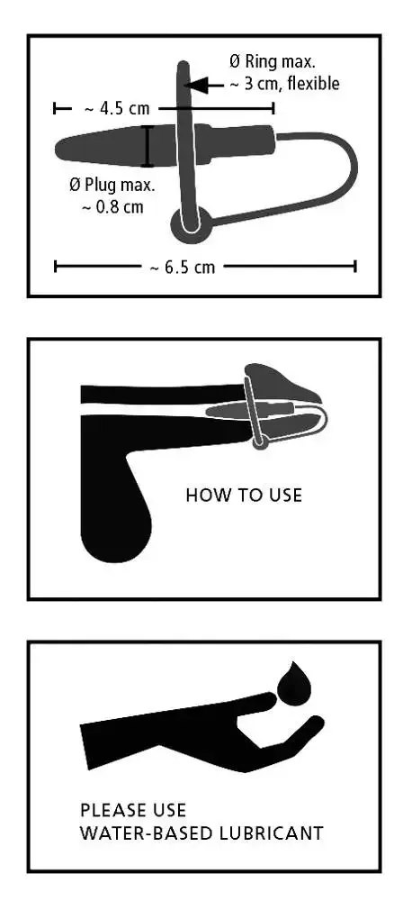 Silikon-Eichelring Dilator - Urethrale Freuden Lila, Silber Silikon-Eichelring Dilator - Urethrale Freuden Lila, Silber