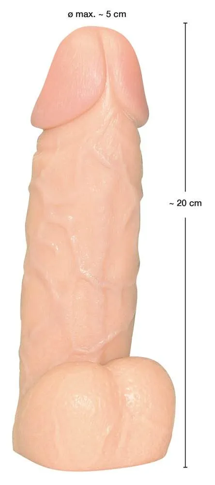 You2Toys Naturdildo mit Hoden, 20 cm lang, Ø 5 cm You2Toys Naturdildo mit Hoden, 20 cm lang, Ø 5 cm