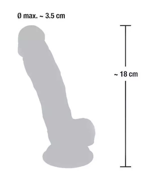 Medical Silicone Naturdildo - Praller Äderung & Saugfuß Medical Silicone Naturdildo - Praller Äderung & Saugfuß