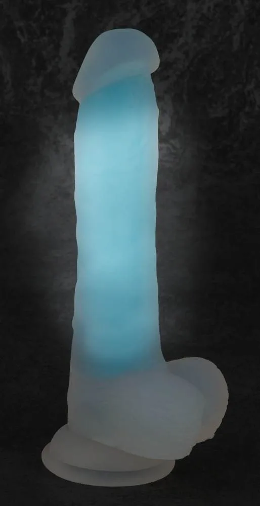 You2Toys Glow in the Dark Dildo - Naturdildo mit Saugfuß Milchig, Türkis You2Toys Glow in the Dark Dildo - Naturdildo mit Saugfuß Milchig, Türkis
