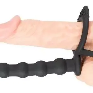 Black Velvets Doppelring mit Analdildo - Perfekter Halt und doppelte Penetration Black Velvets Doppelring mit Analdildo - Perfekter Halt und doppelte Penetration – Bild 6