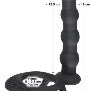 Black Velvets Doppelring mit Analdildo - Perfekter Halt und doppelte Penetration Black Velvets Doppelring mit Analdildo - Perfekter Halt und doppelte Penetration – Bild 8