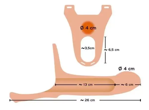 Silicone Strap-on +6 cm large Silicone Strap-on +6 cm large