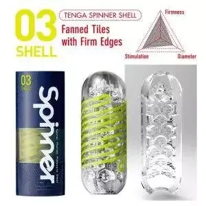 TENGA Spinner Tetra - Dreheffekt-Masturbator Transparent/Grün TENGA Spinner Tetra - Dreheffekt-Masturbator Transparent/Grün – Bild 6